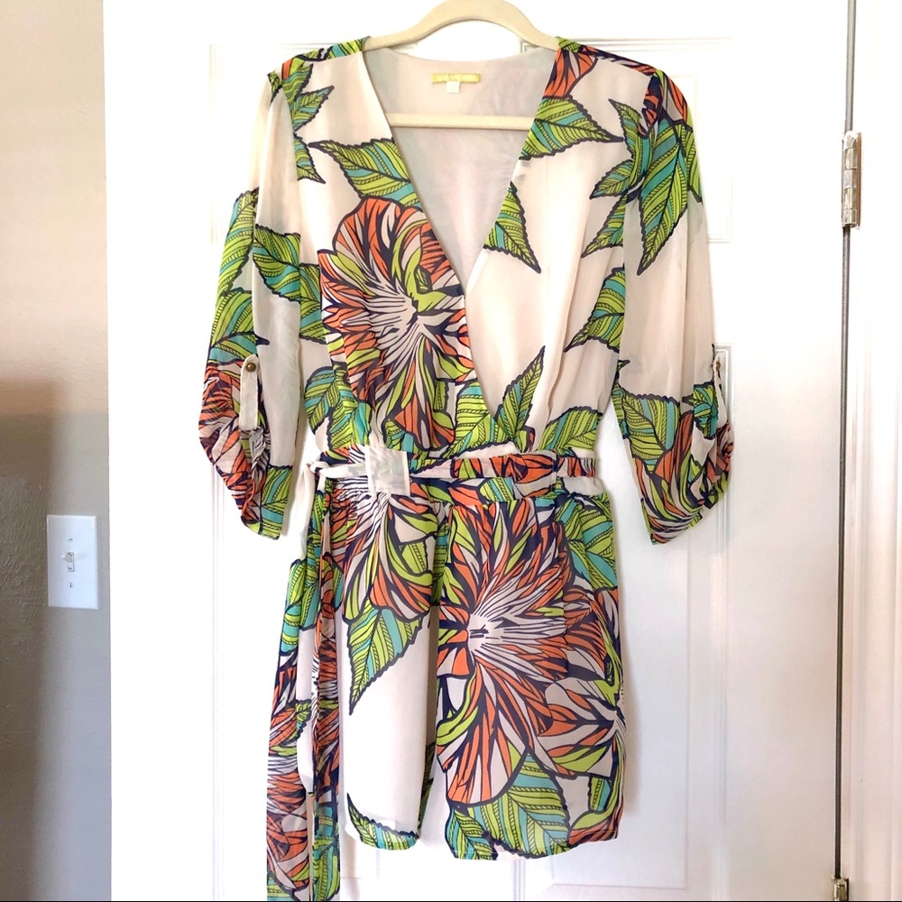 Gianni Bini tropical print romper